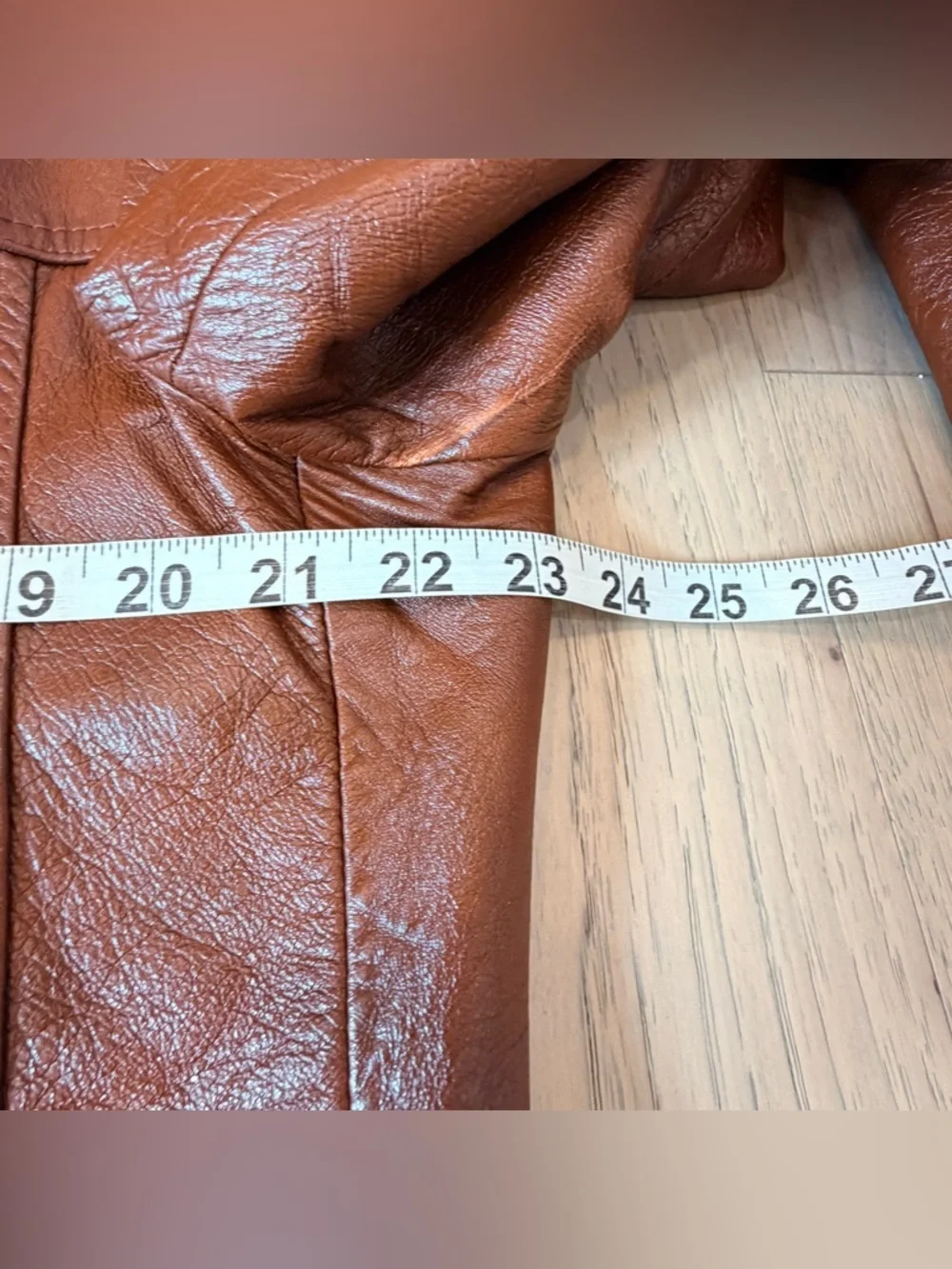 Vintage Tony’s Genuine Brown Leather Jacket Made in Mexico 70s Wide Lapel Unisex